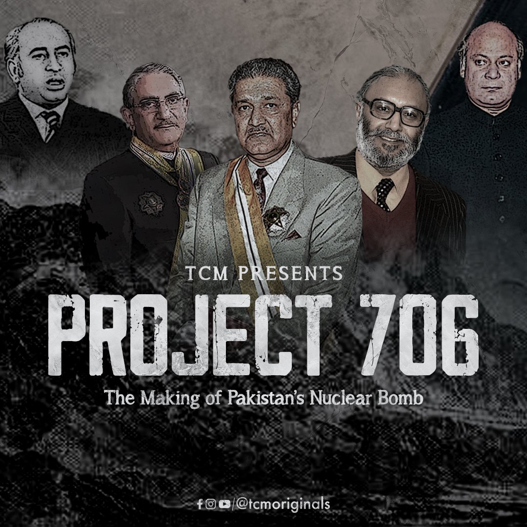 Asim_Amicable's tweet image. #TCM presents #Project706 which discloses the inside story of how #Pakistan made its way to the nuclear bomb. It includes interviews of scientists who worked on it, bureaucrats who paved the diplomatic way, security personnel who fought against #CIA&apos;s surveillance &amp;amp; journalists.