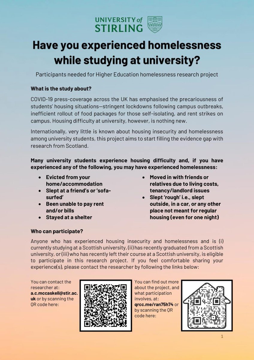 To student nurses at <a href="/UoDHealthSci/">School of Health Sciences, University of Dundee</a> 👇

This is the first project of its kind in Scotland—any data obtained will be shared with the collaborative partner Shelter Scotland, who are keen to learn more about housing precarity among university students