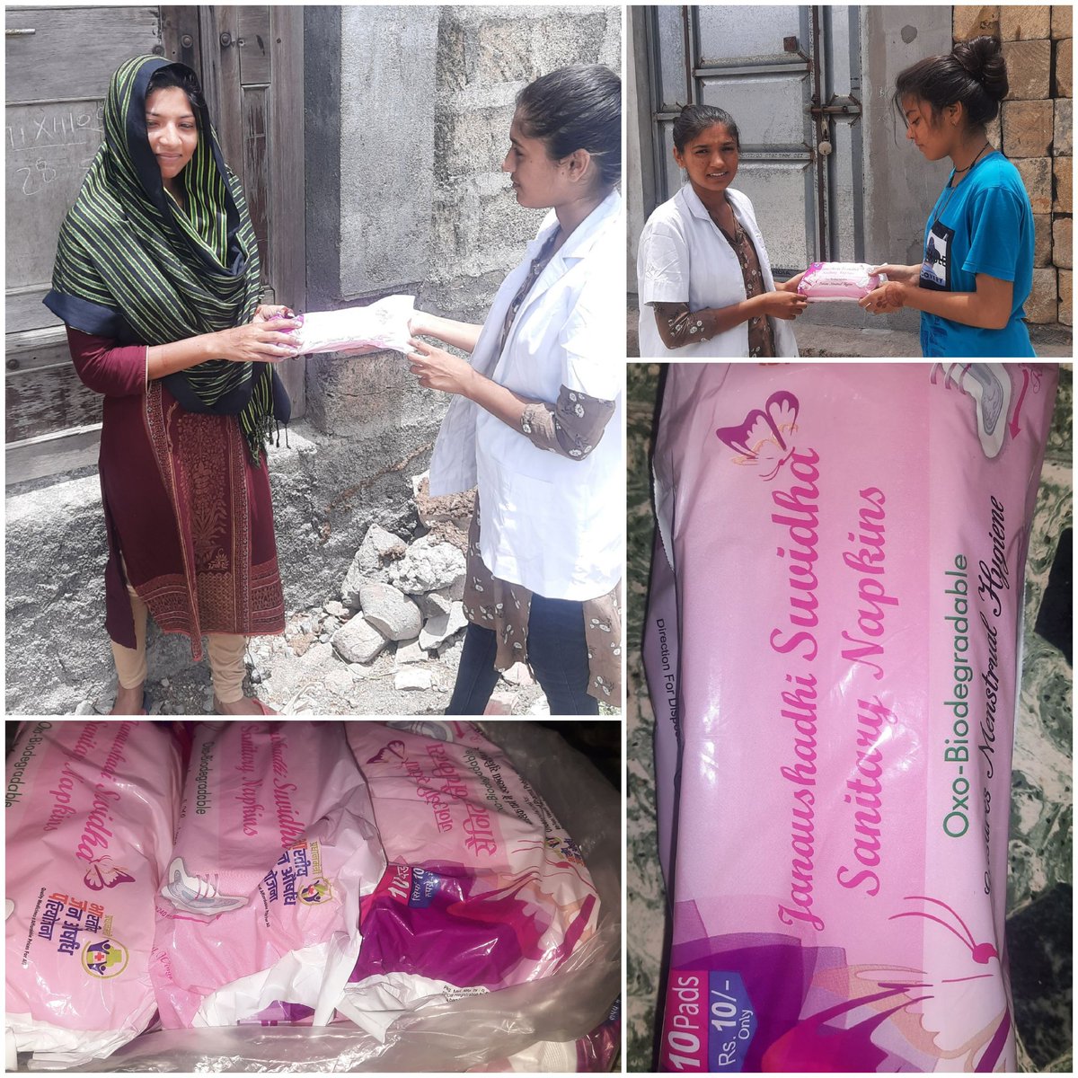 hwc_raval4's tweet photo. We thank Hon’ble PM for ensuring easy availability of Janaushadhi ‘Suvidha’ sanitary napkins to all women across India.
"Sanitary pad distribution at hwc raval 4"
#JnKThanksPMModi 
#paddistribution
@PMOIndia 
@ThoBhanvad 
@CDHO_Dwarka 
@MoHFW_GUJARAT 
@NHMGujarat 
@AyushmanHWCs https://t.co/6ze5mAxbfg