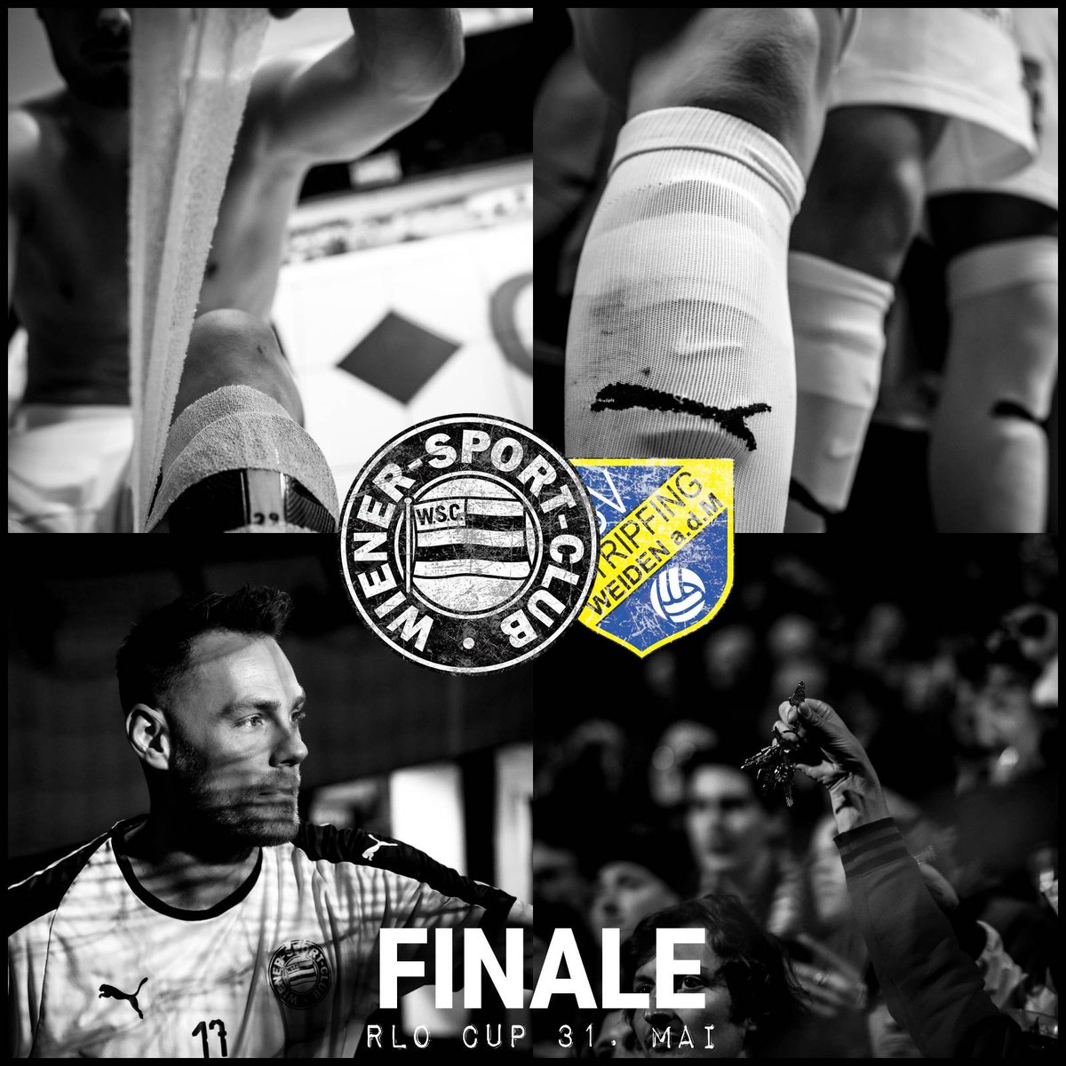 WienerSportClub's tweet photo. So, jetzt gehts in die Vorbereitung für das Ligapokal-Finale! Dienstag 19:00 Sportclub-Platz. 🏆 #RLOCup #WSCSTR #HeanoisIsOis https://t.co/pcpyv9wKVC