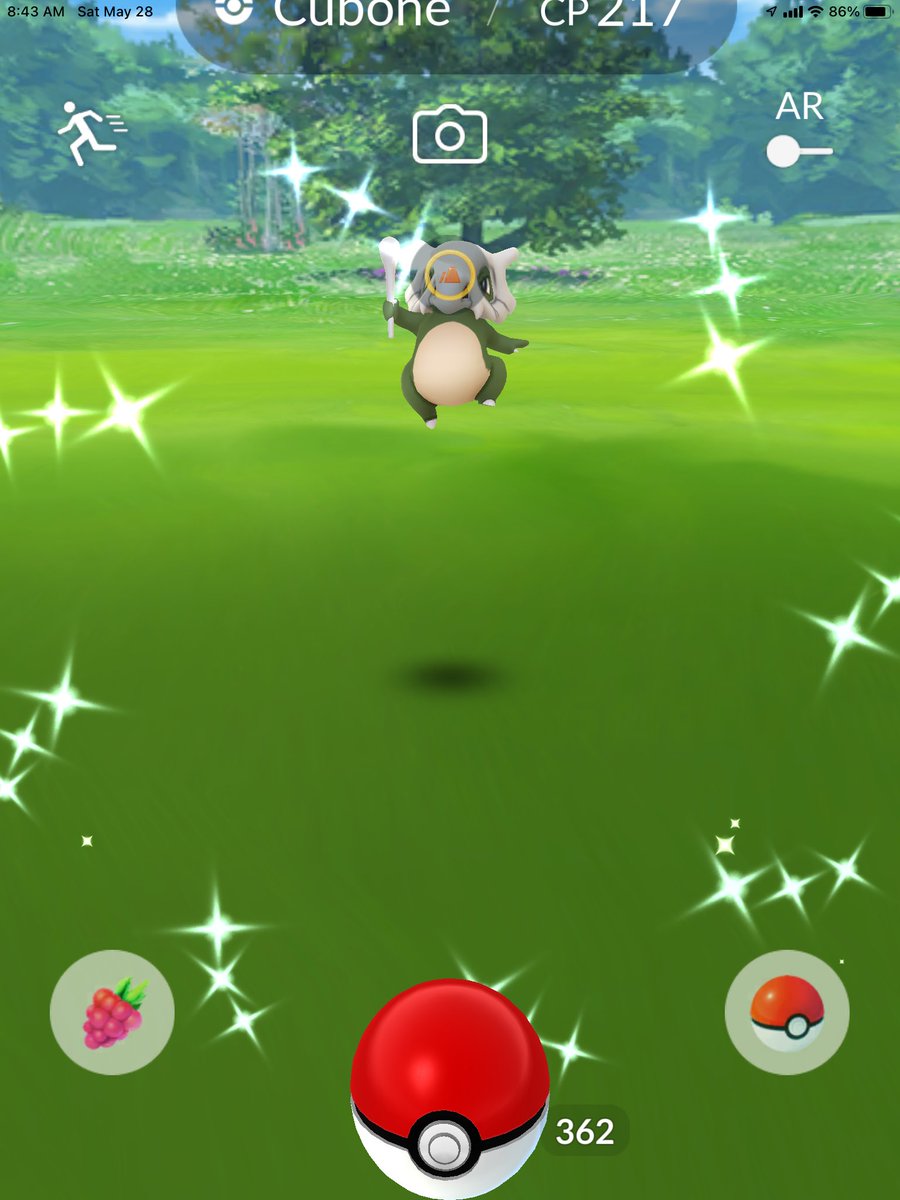 Kev_lean's tweet photo. Early morning shiny. Yesterday I got alolan exeggutor and today cubone let’s gooooo #PokemonGO https://t.co/R5GzWvpSrj