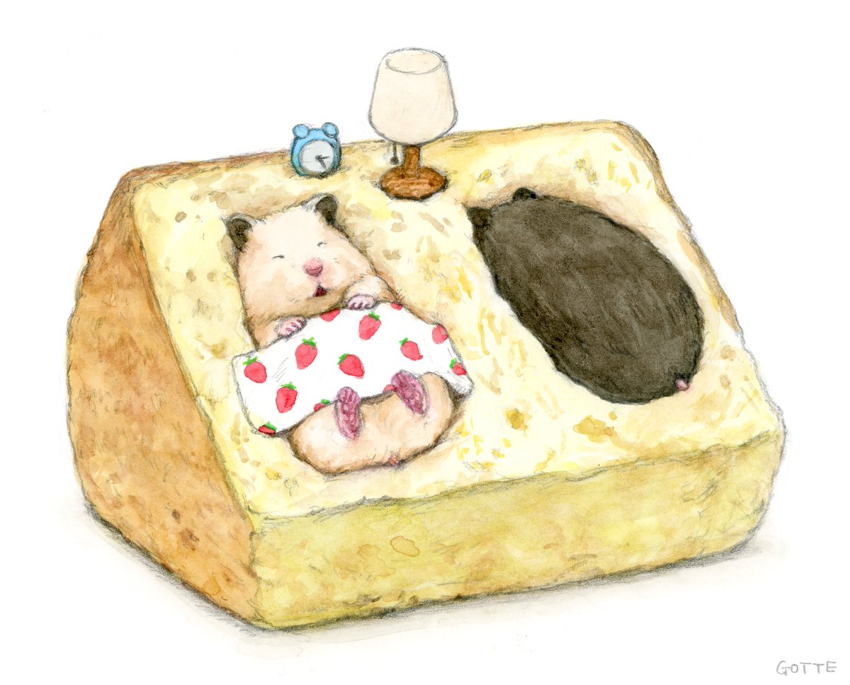 「シフォンのベッド 」|GOTTE🐹HamsterPainterのイラスト