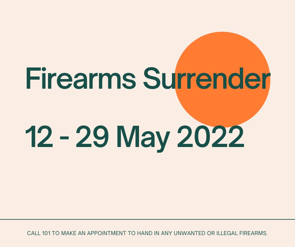 bedspolice's tweet photo. Tomorrow is the final day of the national Firearms Surrender. Don’t miss your opportunity to hand in any unwanted or illegally held firearms to police. You will not face prosecution at the point of surrendering a firearm. Call 101 to book an appointment. #firearmssurrender https://t.co/5i8bzWLfZH