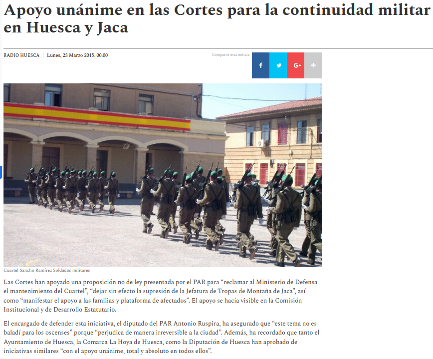Puyalon's tweet photo. 🏦 Cuando reivindicarse antimilitarista es una obligación ... 💣
📆 Siempre es buen momento para recordar que en 2015, todas la fuerzas políticas en las Cortes apoyaron "Reclamar la continuidad militar de los cuarteles en #Uesca y #Chaca"📍 #sinalternativas #sinprograma⏬⏬ https://t.co/Nx6q5HBNBj