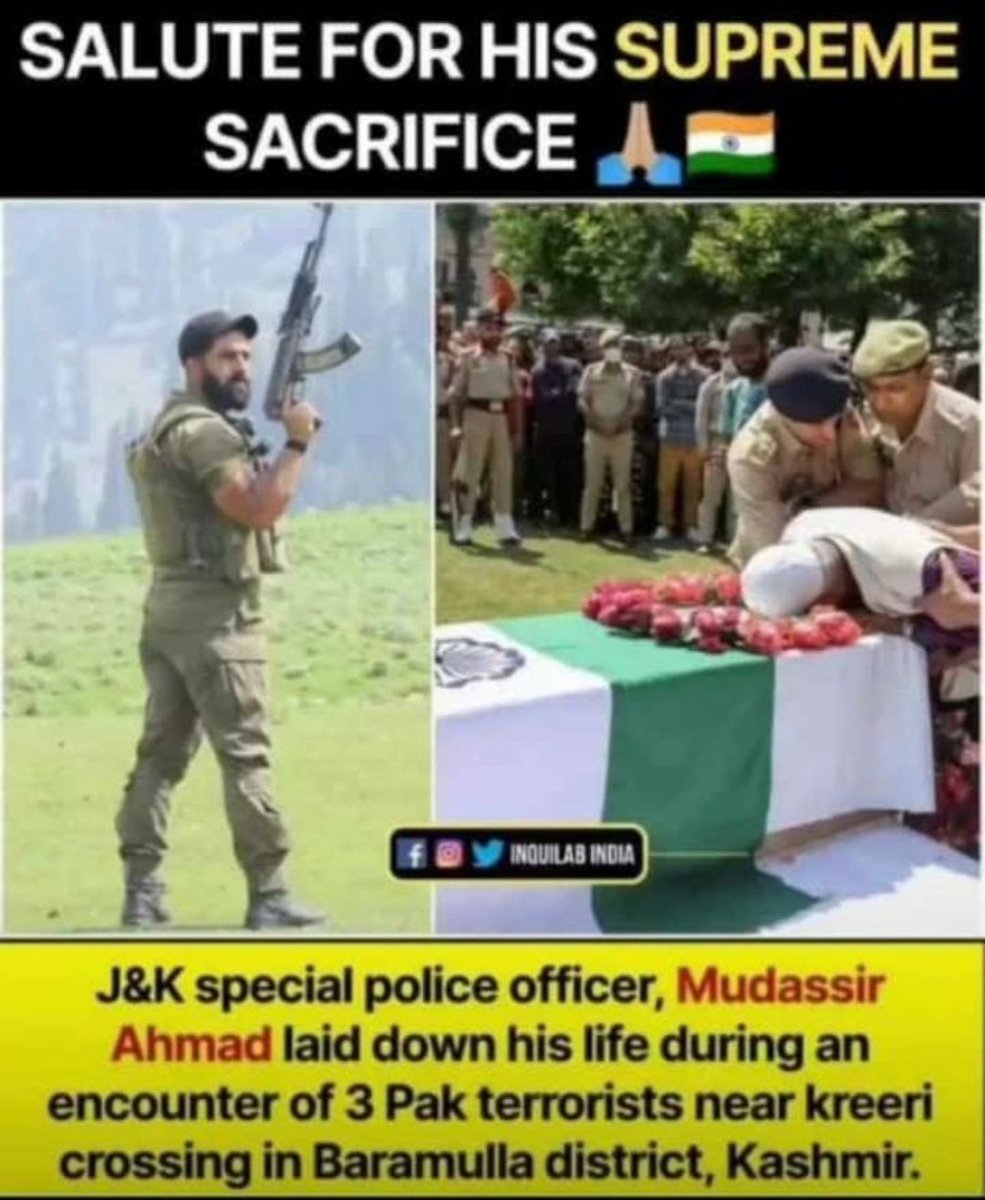 ShaikAt11254649's tweet photo. #MudasirAhmad salute you brother ALLAH Jannat me aala maqam aata kare https://t.co/cxfsWLyYX5