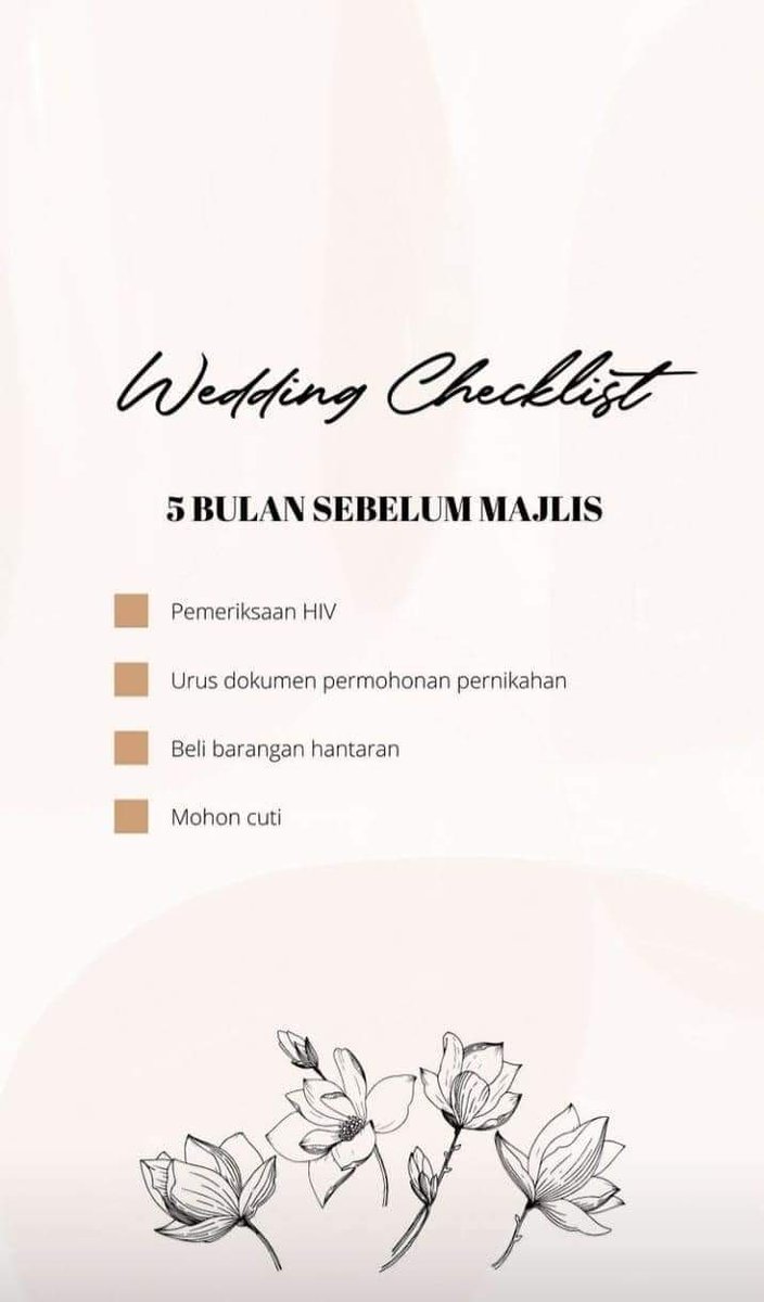 ShopeePoison's tweet photo. Wedding Checklist. Semoga bermanfaat untuk semua bakal pasangan.

Let's go.

Kad Kahwin: https://t.co/LYSOB3793N

Goodies: https://t.co/BdCT00OObE

Hantaran: https://t.co/HCKn5P3s07 https://t.co/ZVVYUDrRGW