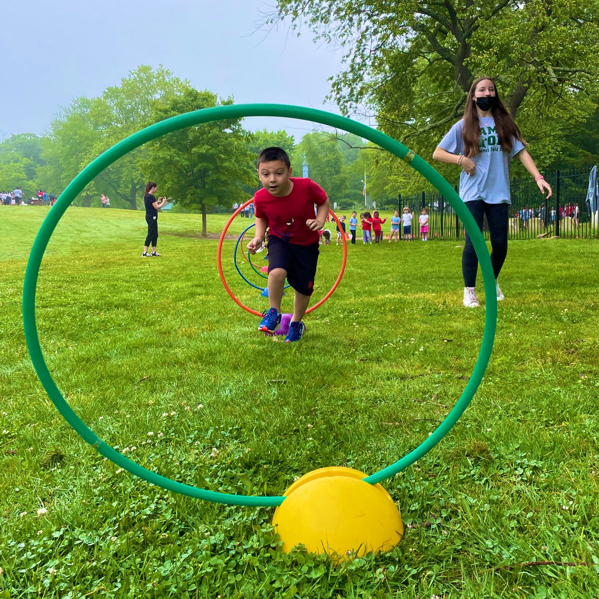 Field day was awesome! Students were great sports and our 8th graders were outstanding helpers! FYI - 8th grade girls won the tug a war