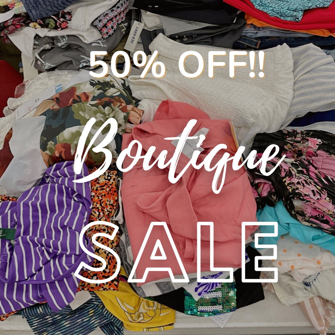 You don't want to miss this! Boutique sale 50% off designer bags, shoes, accessories and clothing. #FOMOIsReal 11270 Elkins Road, Roswell MWF/Sat. 10-5, T/Th 10-8.
#BoutiqueThrift #BoutiqueSale #CauseThrift #ThriftDeals #ThriftingATL #Atlantathrift
