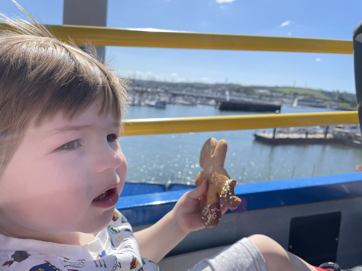 Day 2 <a href="/FlavourFestSW/">Flavour Fest</a>, with an added ride on the open top <a href="/plymouthbus/">Plymouth Citybus</a> to eat the cakes and cookies. Boys loved it. #FlavourFestSW #Plymouth
