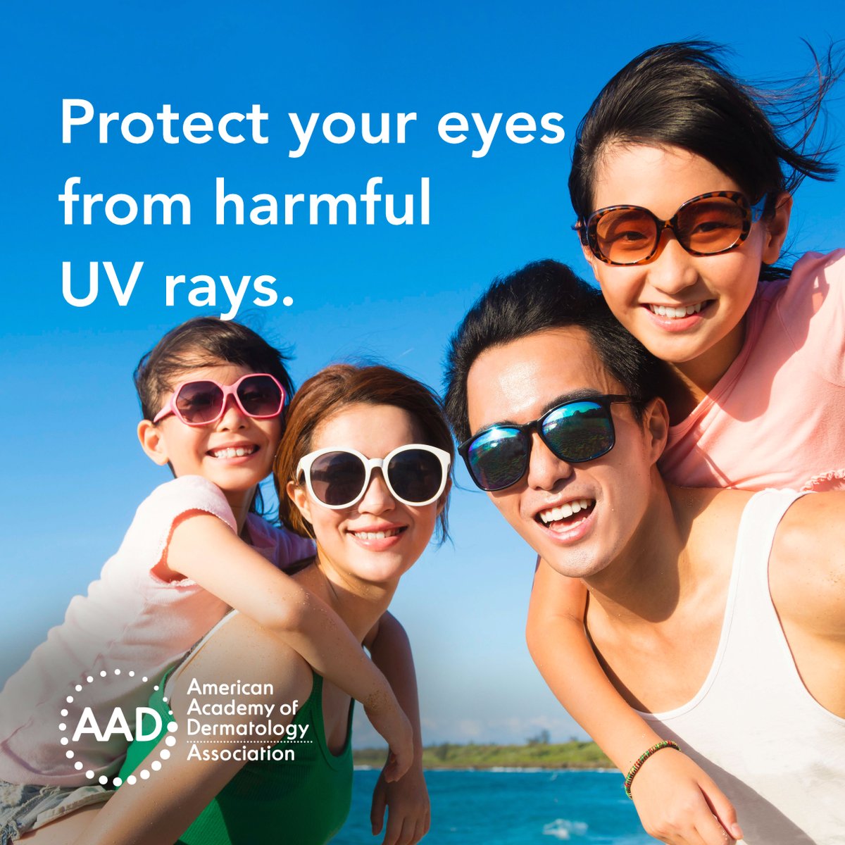 Sun protective clothing, including sunglasses, can help keep you stay protected from the sun’s UV rays. Look cool 😎 while you #PracticeSafeSun by rocking your shades this weekend #DontFryDay