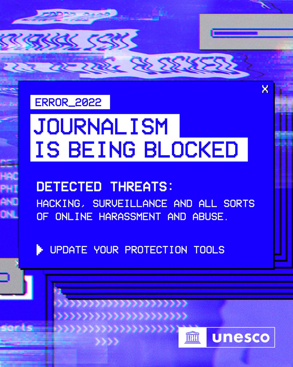 Journalists are under digital siege. They're being surveilled, harassed &amp; abused. Their lives are at risk.

We must take action to ensure #PressFreedom is never blocked.

End this siege &amp; help journalists all over the world.

Share this post. Unblock journalism.