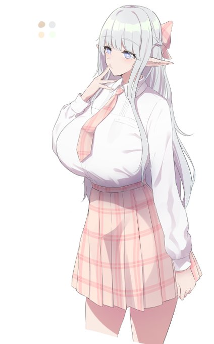 でっかい制服エルフ 