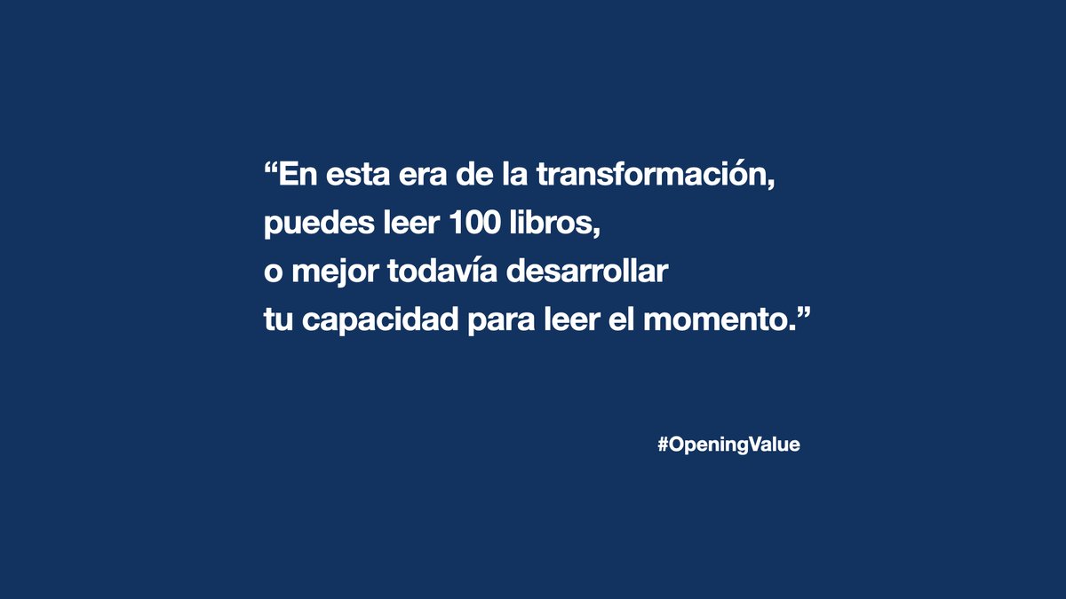 openingvalue's tweet photo. En un mundo que se desarrolla a nuestro alrededor a una velocidad emocionante y agotadora en igual medida ... tu capacidad para "leer el momento" y conseguir sacar las mejores ideas, conclusiones, reflexiones y acciones, nunca ha sido tan valiosa.
#OpeningValue @openingvalue https://t.co/UkhEw44rKW