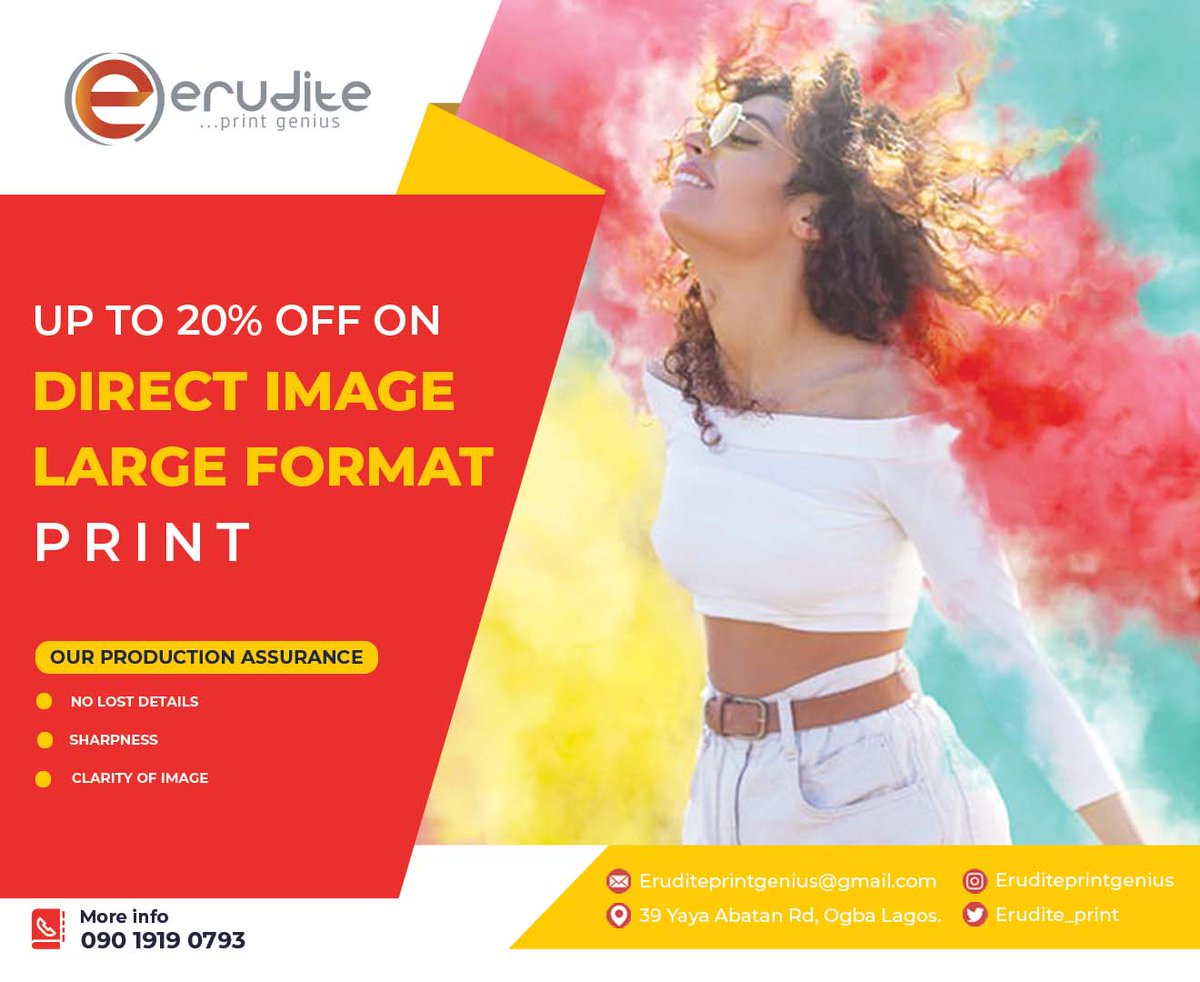 Erudite_Print's tweet image. Are you looking forward to printing at a cheaper rate and of good quality?
Don't go too far, we are just a DM away from you.

Limca Toyin #PDPPrimaries #ikotun MTN and GLO Mr Biggs Milo #directimage #diprint #flier #printing #branding #lagosprinters #lagos #ogbaprinter #ikeja