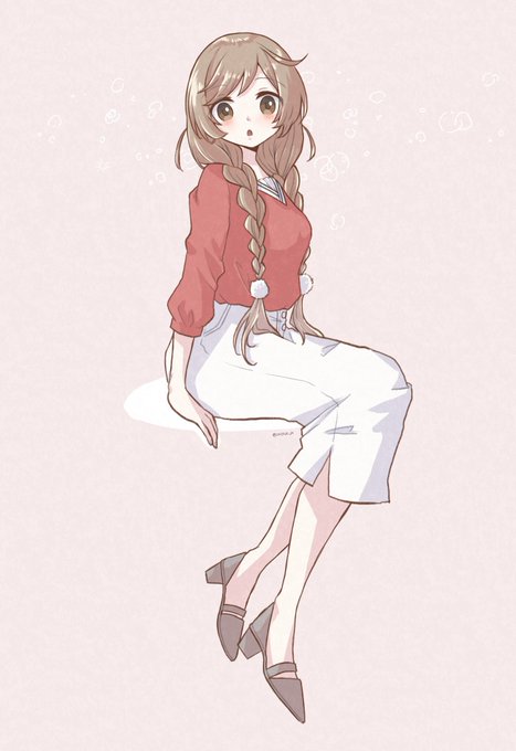 「gradient hair skirt」 illustration images(Latest)｜4pages