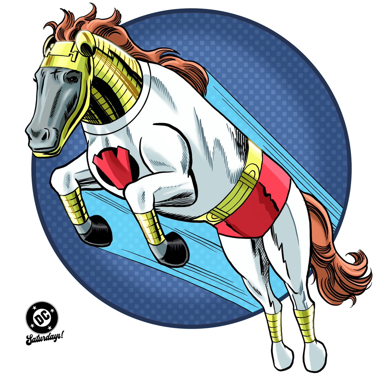RealMarvelTails's tweet photo. Lightgray is the solar-powered defender of New Sanctuary! #marveltails #dccomics #comicart #animalart #superhero #newgods #lightray #lightgray #horse https://t.co/fhGlMSBj9f