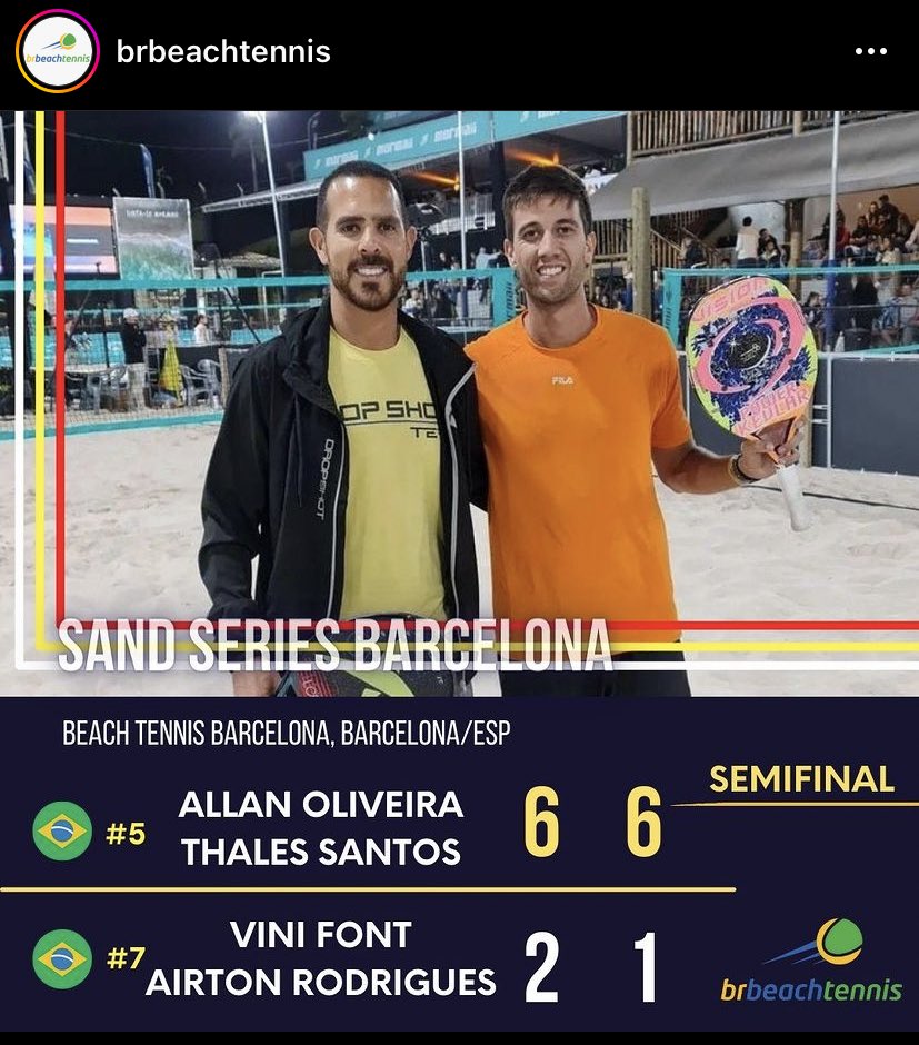 profhenriquebt's tweet photo. RESULTADO SEMI FINAL CHAVE MASCULINA SAND SERIES BARCELONA 2022 🇪🇸🔥 https://t.co/YowEnPXW75