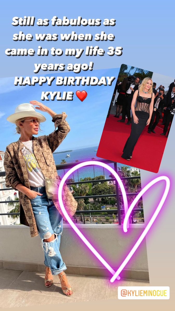 Happy Birthday to the one and only …. my forever number 1 <a href="/kylieminogue/">Kylie Minogue</a>