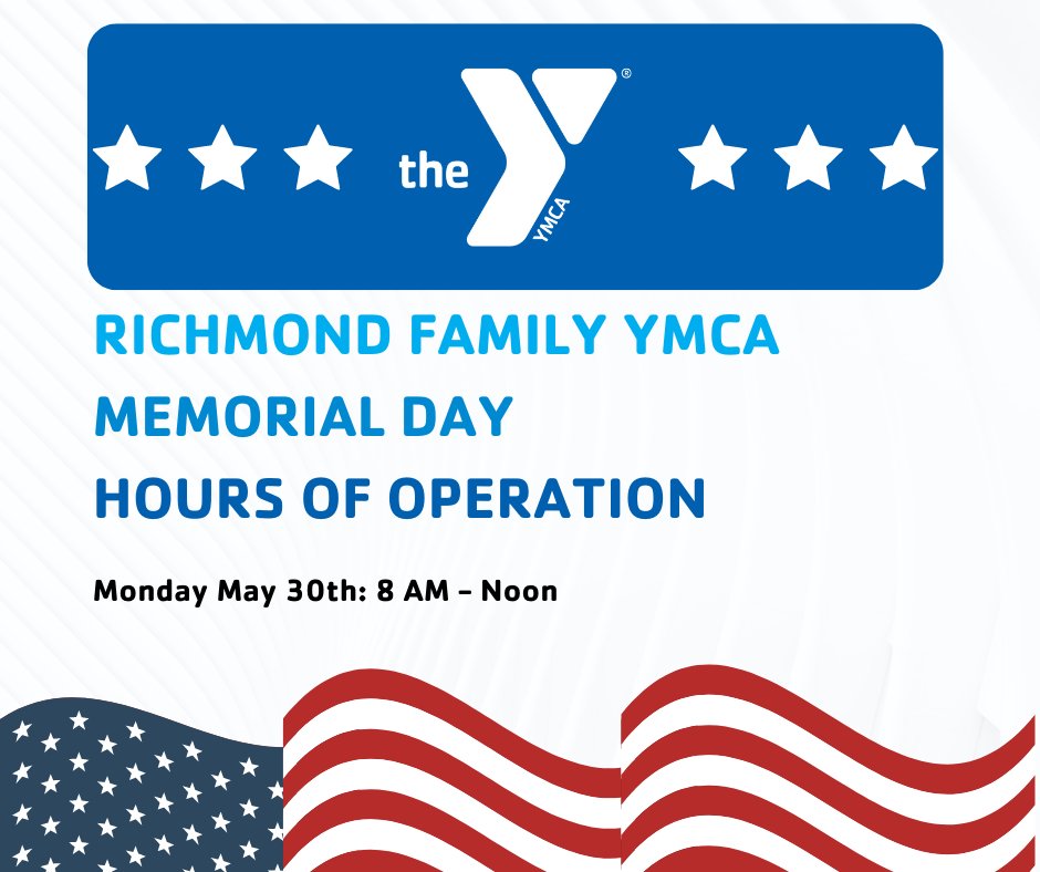 As we enter into Memorial Day weekend we want to remind everyone of our shorter hours on Monday. We will be opening at 8 AM and closing at noon.