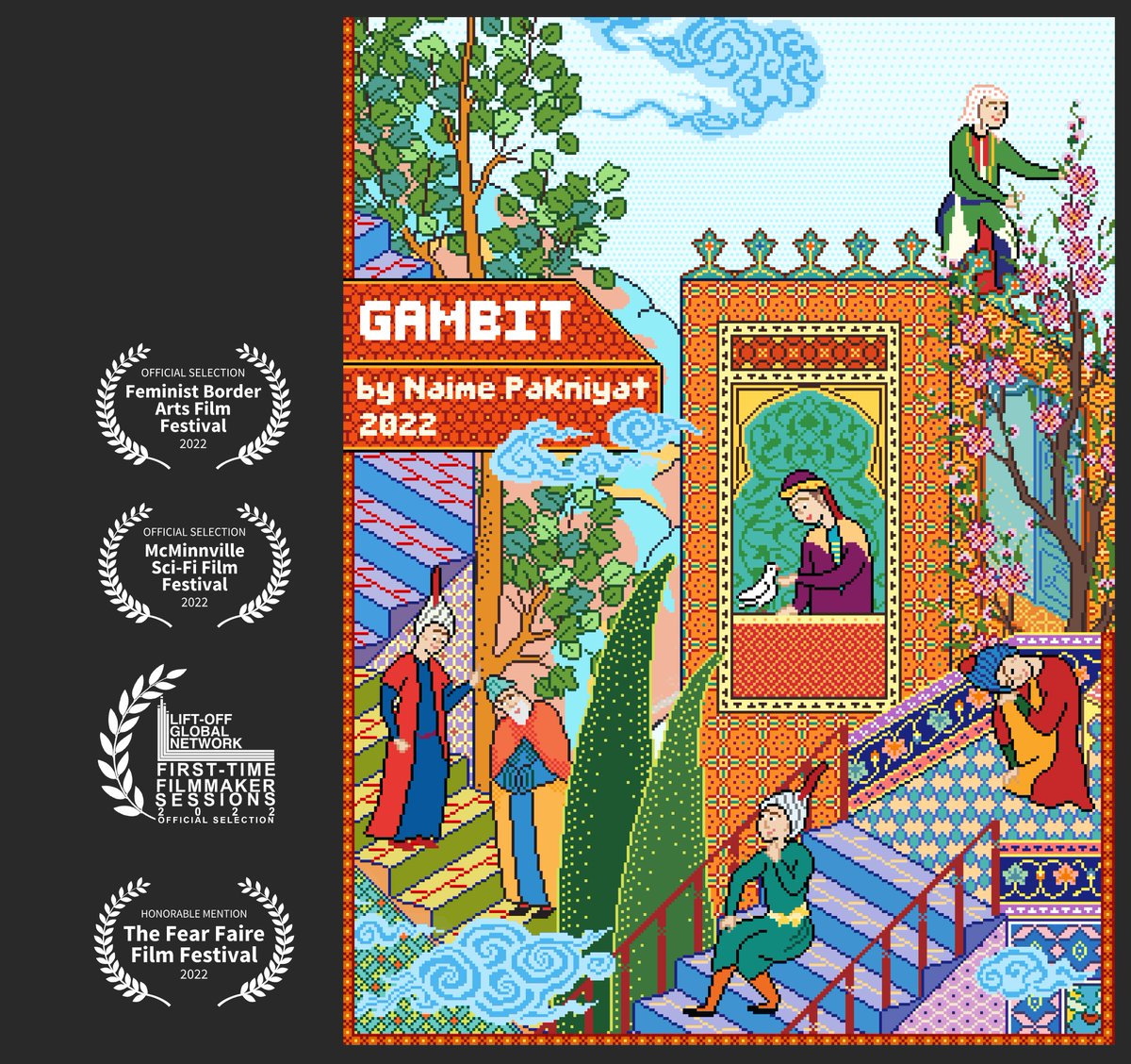 Thrilled to announce that my first short animation, 'GAMBIT' is SELECTED to be part of Feminist Border Arts Film Festival at New Mexico State University. 🥹🌟
#NFTCommunity #NFT