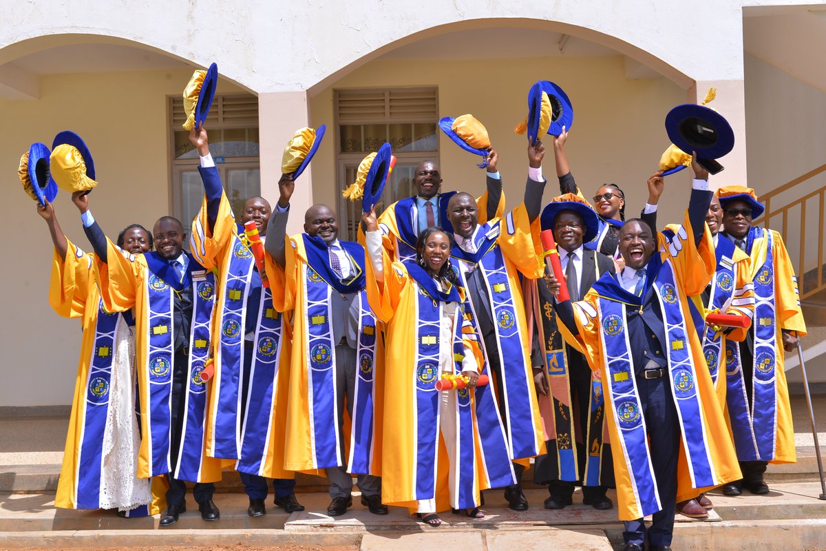 MbararaUST's tweet photo. Congratulations to all our PHD graduates now Doctors of Philosophy and their sponsors
@AfDB_Group
@MGHGlobalHealth @dr_sasiimwe @drlouiseivers @WorldBank @officilamubs @pharmbiotrac @Educ_SportsUg
#MUST28THGRAD https://t.co/tr5UkS9Vk7