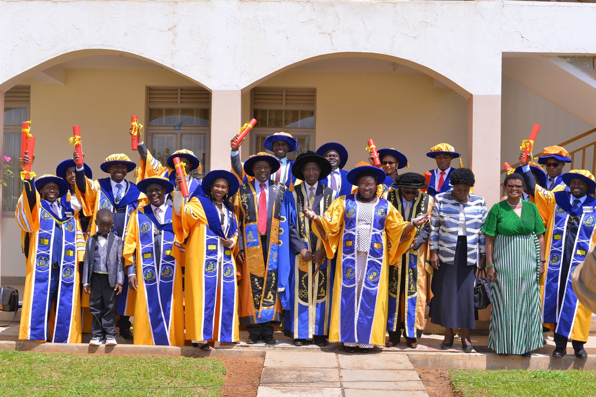 MbararaUST's tweet photo. Congratulations to all our PHD graduates now Doctors of Philosophy and their sponsors
@AfDB_Group
@MGHGlobalHealth @dr_sasiimwe @drlouiseivers @WorldBank @officilamubs @pharmbiotrac @Educ_SportsUg
#MUST28THGRAD https://t.co/tr5UkS9Vk7