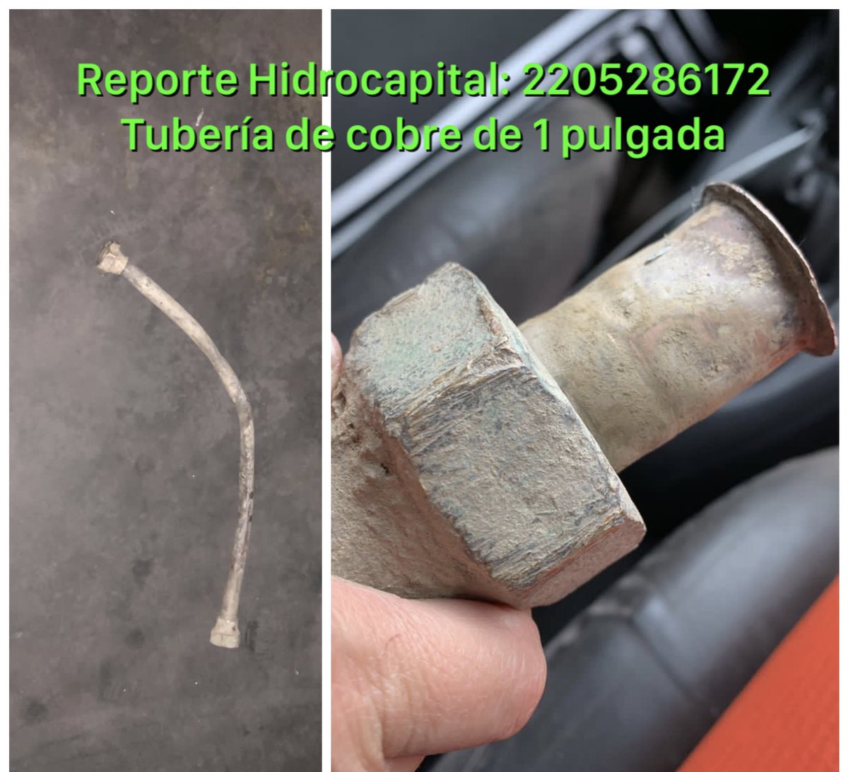 ManzanaresAso's tweet photo. @benfuji @darwingonzalezp @AlcaldiaBaruta @HidroCapital2 @HidroCapital2 @harolclemente @R_MarcoTorres urge reparar esta tubería que surte agua potable a Residencias Cimaru, calle este, urb manzanares. Mas de 3 meses rota, reporte nro 2205286172. Hemos buscado la tuberia y solo la tiene @HidroCapital2  a la espera de pronta solución https://t.co/GIbhMwTg5X