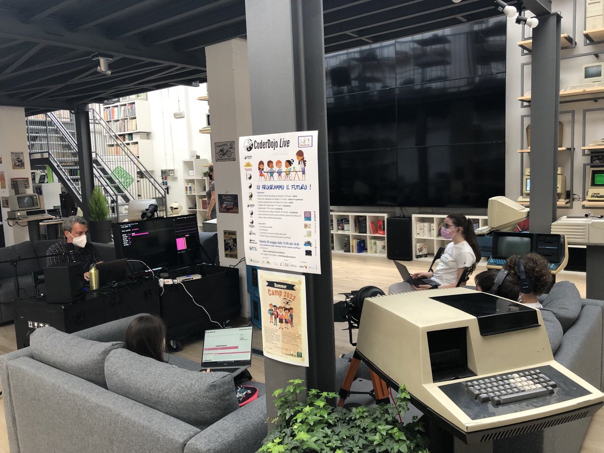 CoderDojoPavia's tweet image. SonicPI a Coderdojo Pavia @Ctrl+Alt Museum