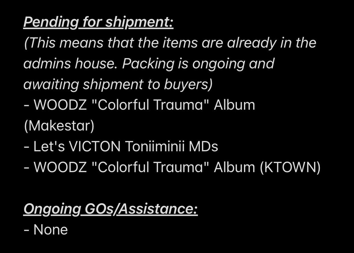 LINE94PH's tweet photo. #Line94Updates
Mass Updates ✨
Start of packing and shipping of all items will be this coming week.
Thank you for your patience 💗 https://t.co/w1ExhKRiOx