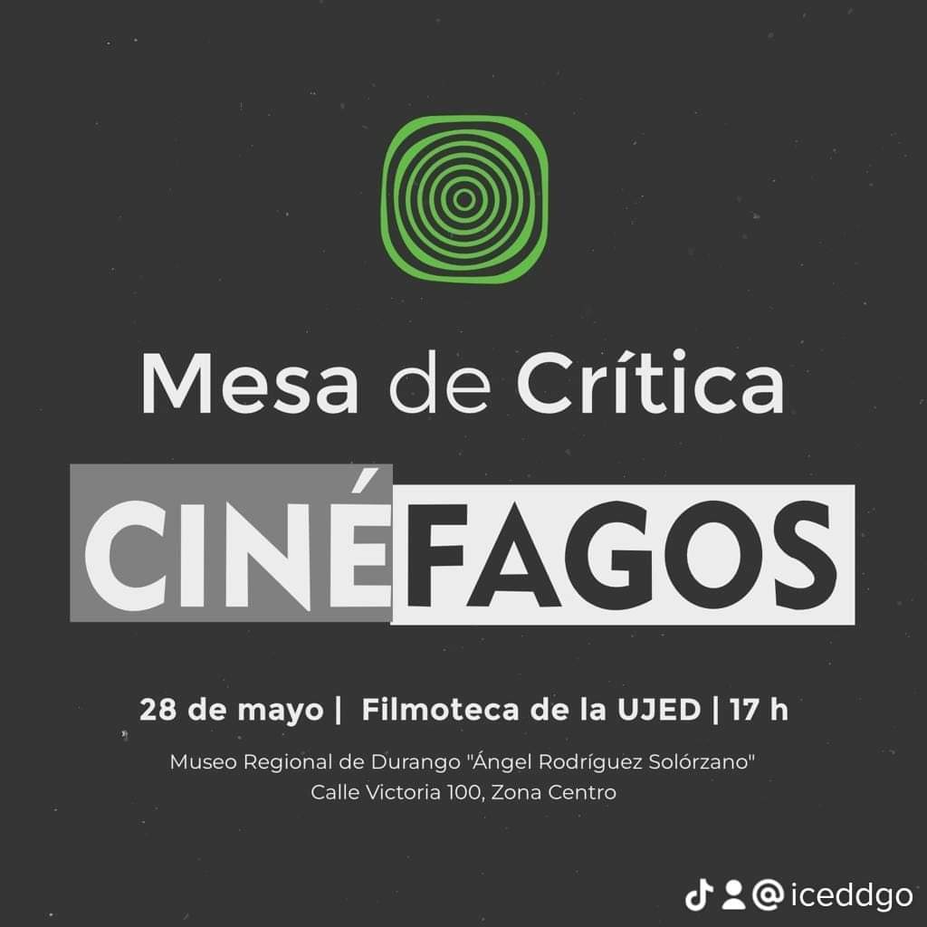 iceddgo's tweet photo. ¡¡NO SE LO PIERDAN!!

Mesa de Crítica"CINÉFAGOS" hoy a las 17 Hrs en la Filmoteca de la UJED. (Calle Victoria #100, Zona Centro.)

13° FESTIVAL DE CINE MEXICANO DE DURANGO 2022

#Durango #Cultura #Cine 🎥🎬 https://t.co/1RXpBFcXkT