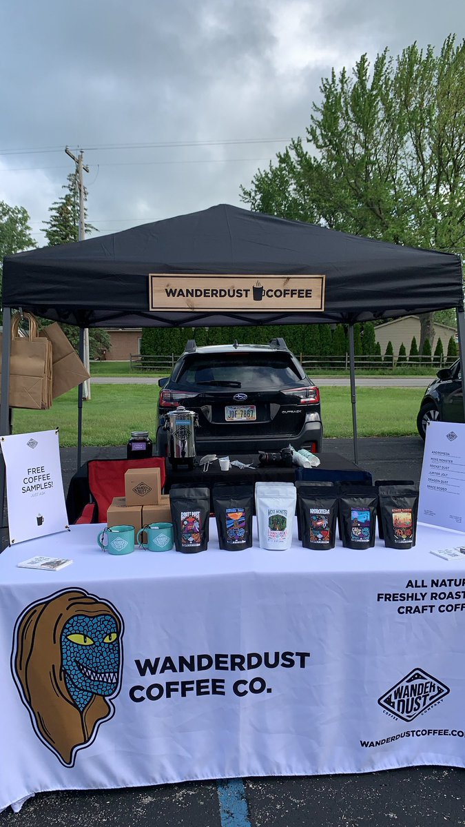wanderdustco's tweet photo. Come visit us at the Bedford Farmers Market! Free t-shirt with every purchase while supplies last! 8165 Douglas Rd
Lambertville, MI  48144 https://t.co/dy5AkImwfM