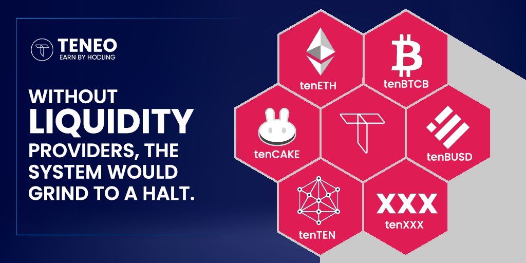 Likidite sağlayıcıları olmadan sistem durma noktasına gelirdi.
 
Teneo, kullanıcılar için her zaman bol miktarda likidite olmasını sağlamak için mümkün olduğu kadar çok jetonu entegre etmeye kararlıdır.

#TeneoFinance #DeFi #Stake #blockchain