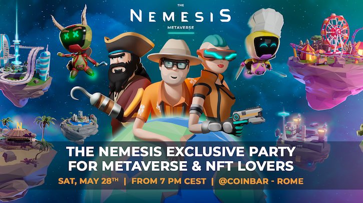 Nemixar's tweet photo. Come stop by if you are at @BlockChainRome event from the 27-28th. Find out more details about our exclusive closing party at @CoinBarOfficial... ๐ฅ
https://t.co/9uHkMdnKv8
See you there?
#blockchainrome https://t.co/kguFwQOB7g