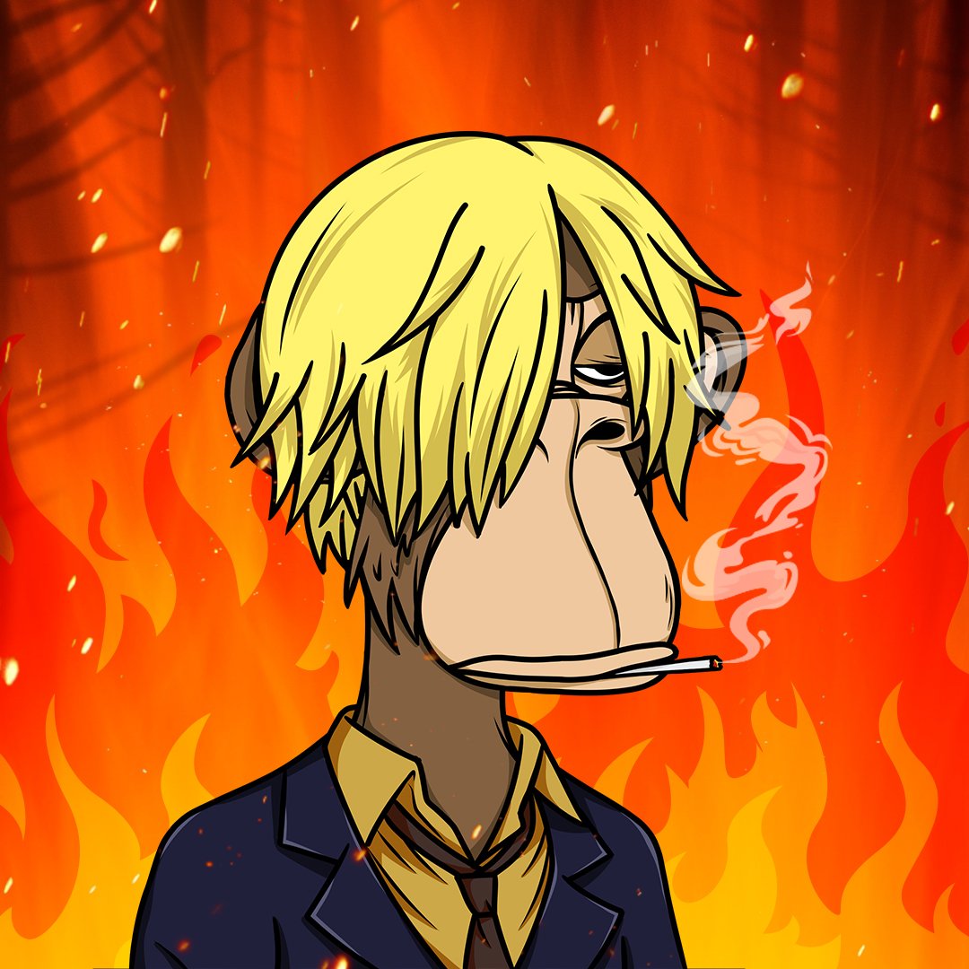 multiverse_ape's tweet photo. Sanji Ape is Available🐵

#nfts #nft #nftart #nftcommunity #nftcollector #nftartist #nftmarketplace #digitalart #art #crypto #ethereum #blockchain #opensea #nftcollectors #bitcoin #cryptocurrency #nftdrop #cryptoartist #nftcollectibles #openseanft #BoredApeYachtClub #bayc https://t.co/7Zmw4EmHta
