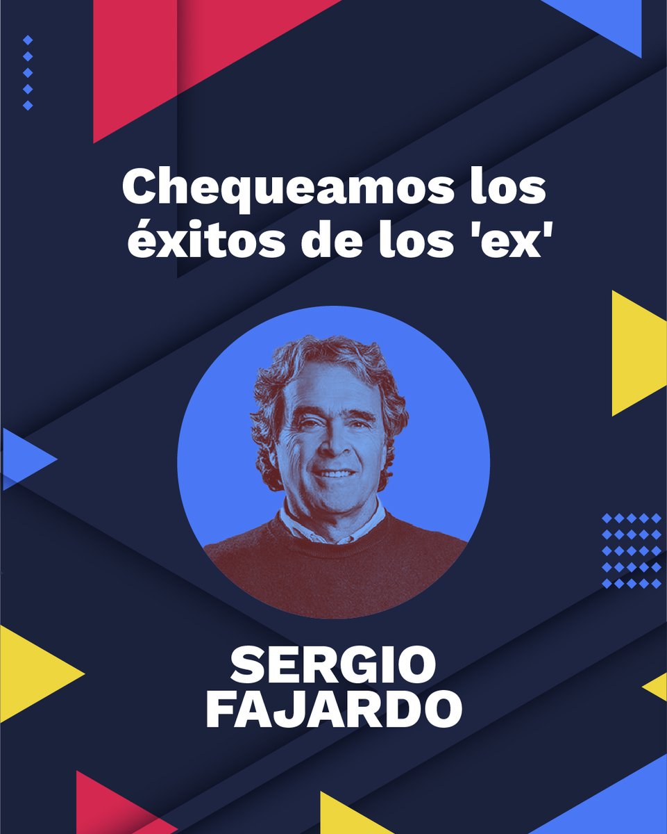 Colcheck's tweet photo. De todos #LosEx, @sergio_fajardo lo fue por partida doble, pues fue alcalde de Medellín y gobernador de Antioquia
En 2018 y 2022 ha mencionado varios de sus logros en esos cargos
¿Cumplió en aspectos como seguridad, movilidad y educación?
https://t.co/d8z9cU4JBl https://t.co/slUgbLmJfH