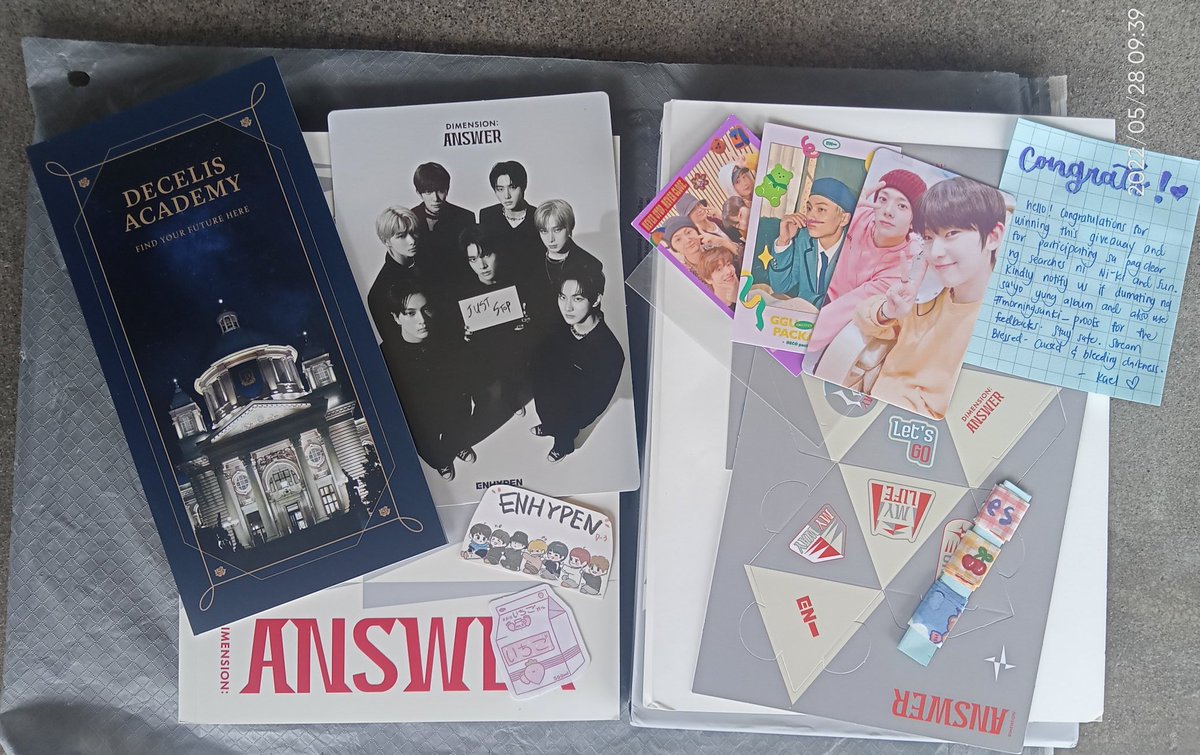 aceheeseung15's tweet photo. Hi poo @morningsunki , dumating na po yung d:a No version 😭 Thank you so much po for the GA 🥺 Ang ganda po ng album, sobraaa and ang freebies din po. Thank you po again, God bless 😊😭
#morningsunki_proofs https://t.co/ONgoL1YDjg