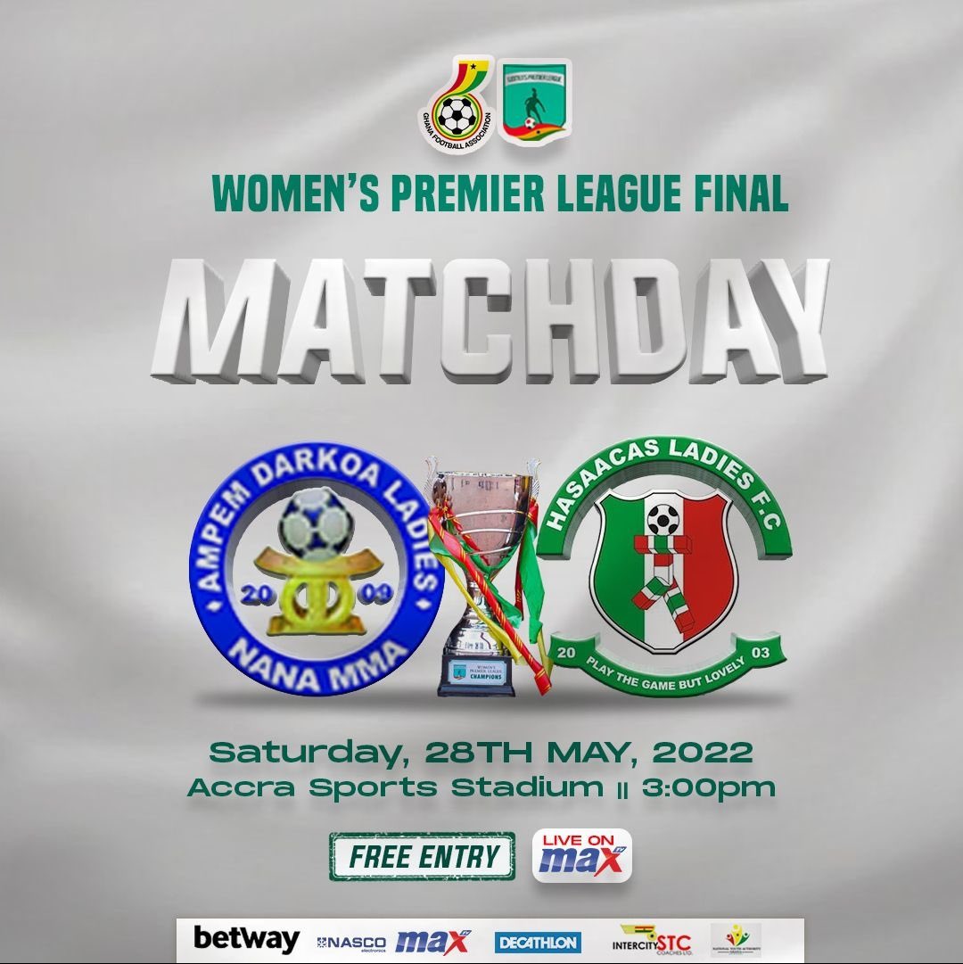 AsafoObed's tweet photo. Match Day! ⚽️ 🇬🇭 

🏆 @wplgh_official final 
⚽️ @SekHasaacas 
🆚 @ampem_fc 
🗓️ Today 28th May 2022
🏟 Accra Sports Stadium~ Accra
🕒 15:00 GMT

#WPL
#OASPORTSUPDATE https://t.co/tG7bqw2RRK