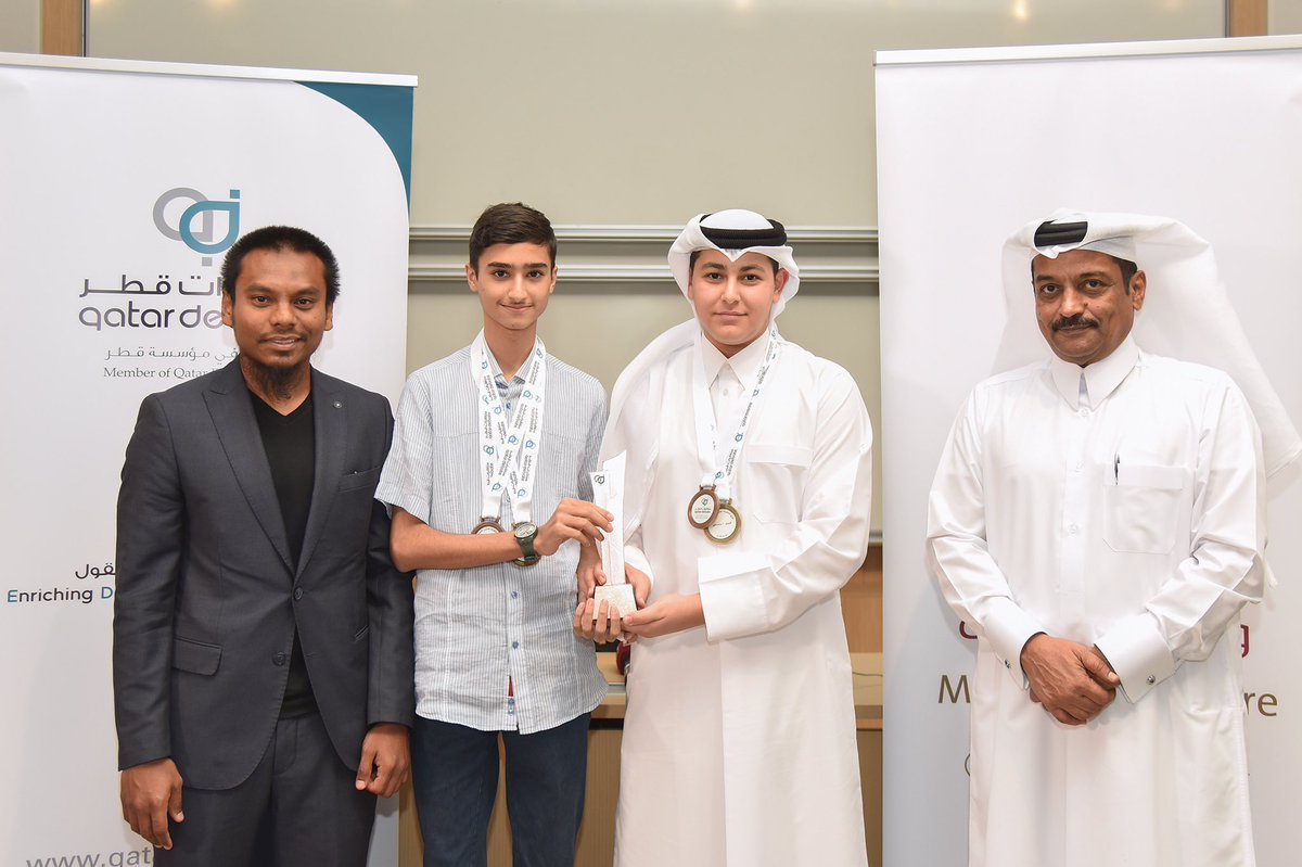 QatarDebate's tweet photo. Arabic #QPSDL Season (boys)

🥇League champions: Almaahad Alddine

🥈QPSDL 2nd place: Al Andalus School 

🥉QPSDL 3rd place: Palestinian School

#QatarDebate https://t.co/mmgDBCcKgJ