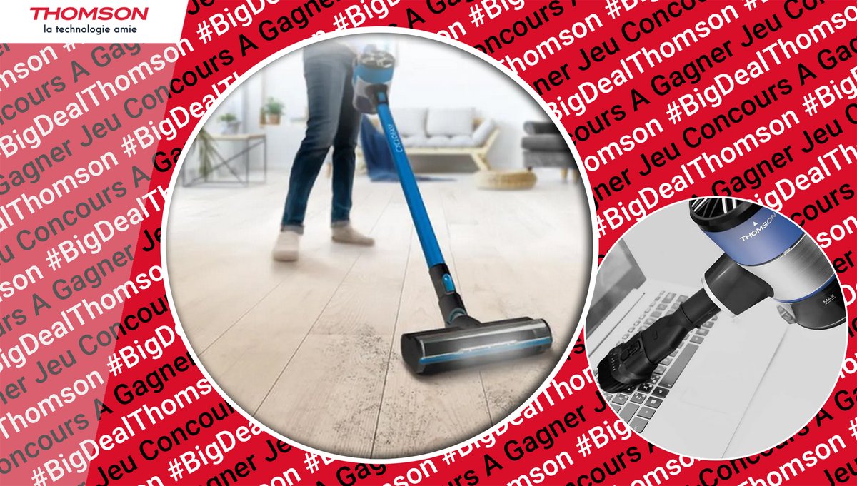 Thomson_FRA's tweet photo. Avec 3 vitesses d’aspiration, l'aspirateur #Thomson Cyclo Easy fourni 45min d’aspiration en mode normal et 20min en mode rapide. Il est à gagner cette semaine !😉

Pour participer👇

1⃣ Abonnez-vous à @Thomson_FRA👋
2⃣ RT ce jeu 🔃

🍀🎁#BigDealThomson #ThomsonÉlectroménager 🎁🍀 https://t.co/38qdqb2L17