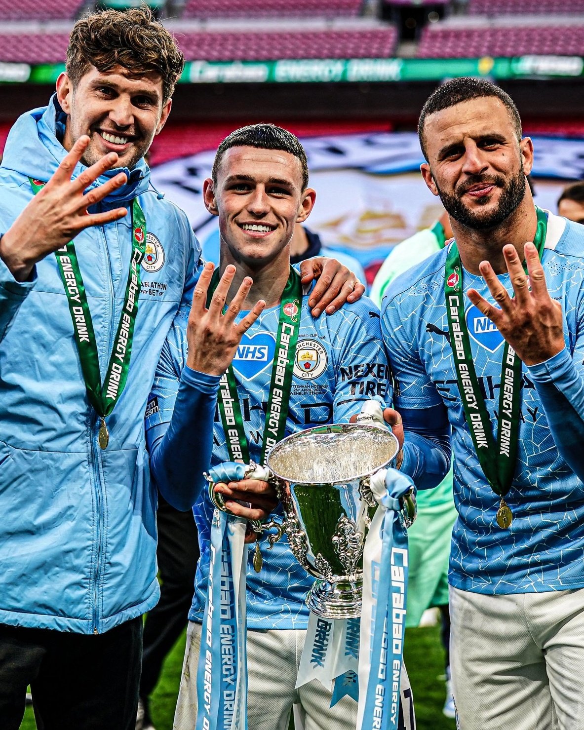 Happy birthday John Stones, Phil Foden and Kyle Walker!

The three Man City players share the same birthday 