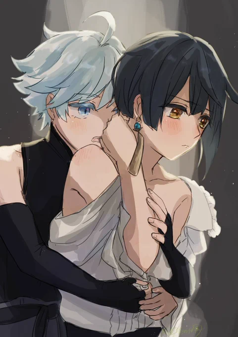 #重行ワンドロワンライ
お題「うなじ」「とおせんぼ」 