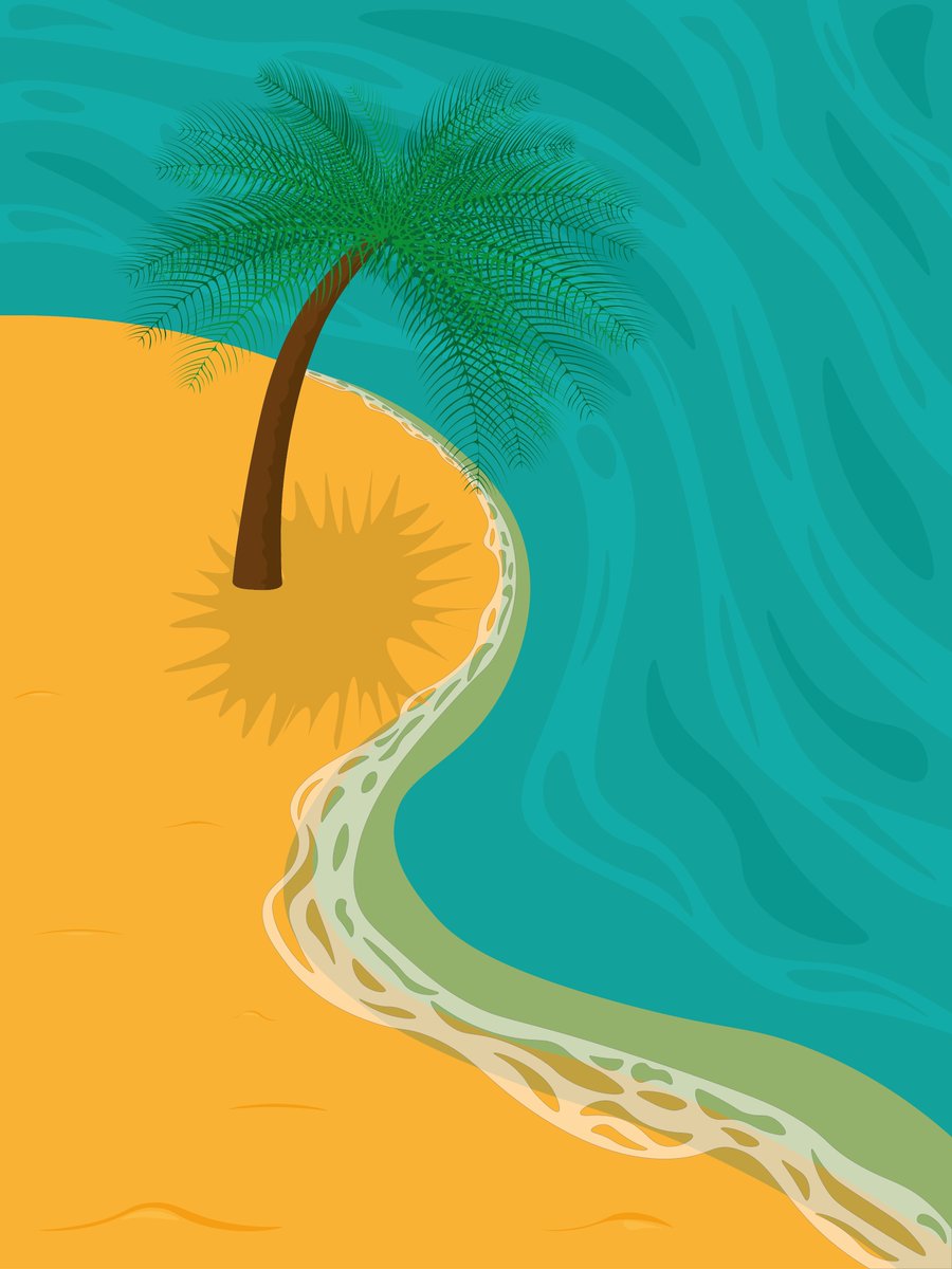DianaWolfskin's tweet photo. Tropical landscape, palm tree on sandy beach over the sea.
#vector #illustration #vectorillustration #art #illustrator #drawing #tropicalView #sea #beach
https://t.co/9oroPqYiWk https://t.co/2FgopvKdQn