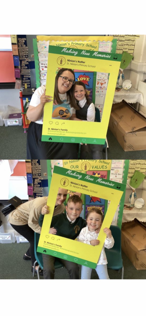 MrsKerr4's tweet photo. It was lovely to be able to welcome our parents back into our classroom yesterday. Primary 3 loved being able to make new memories with their loved ones. 🤍 @StNinianPS #stninianskidscan #stniniansparentscan https://t.co/F0QwaM2Zxm