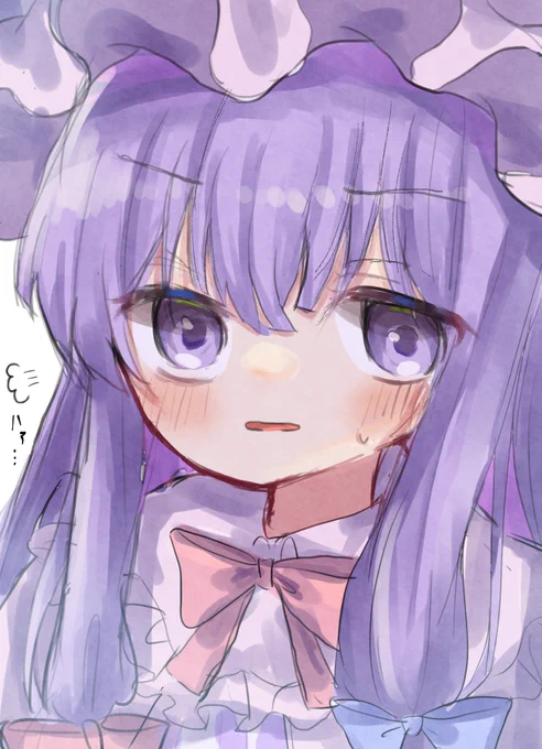 #深夜の真剣お絵描き60分一本勝負
パチュリーに呆れられたい 