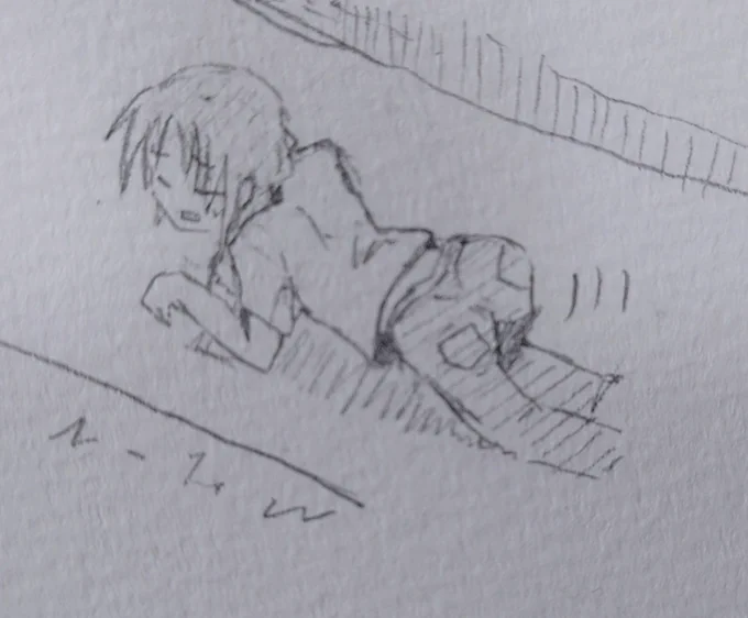 こそこそ涼風さん
ポーズムズカシイネ 