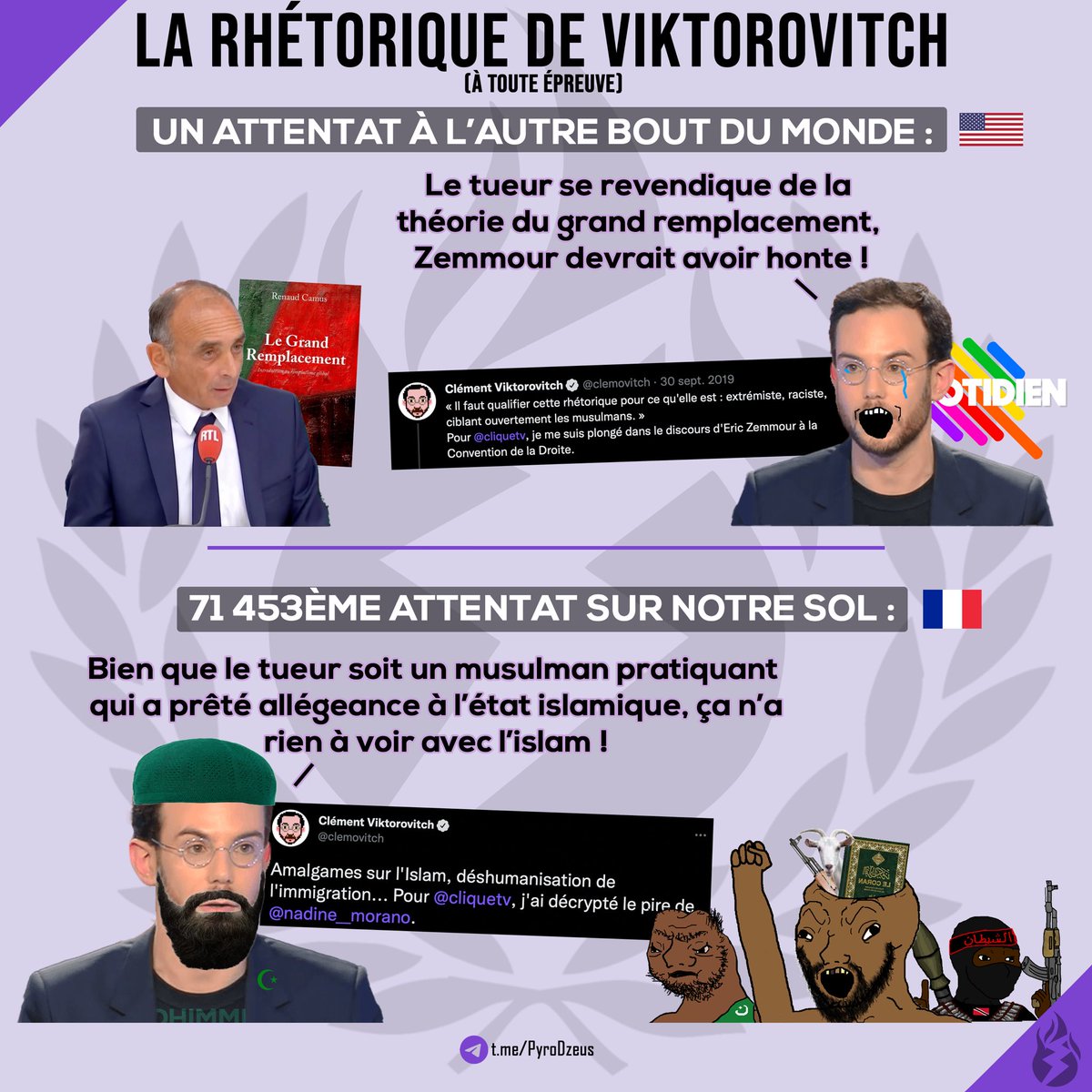 PyroDzeus's tweet photo. La rhétorique de Viktorovitch https://t.co/TUowkpoSWv