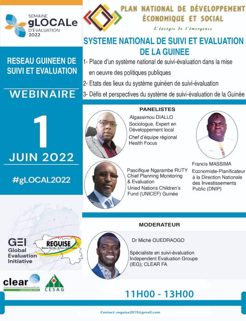 reguise2019's tweet photo. #glocal2022
#Kibaro 
Semaine globale de l'évaluation. Tout sur le systeme national de l'évaluation de la Guinée. S'inscrire:
https://t.co/fSaysc2vVD https://t.co/vOowsD7SC7
@Alghassimou @MEF_GN @RFEvaluation @GuineeOneUN @PNUDGuinee https://t.co/igA39RdNrV