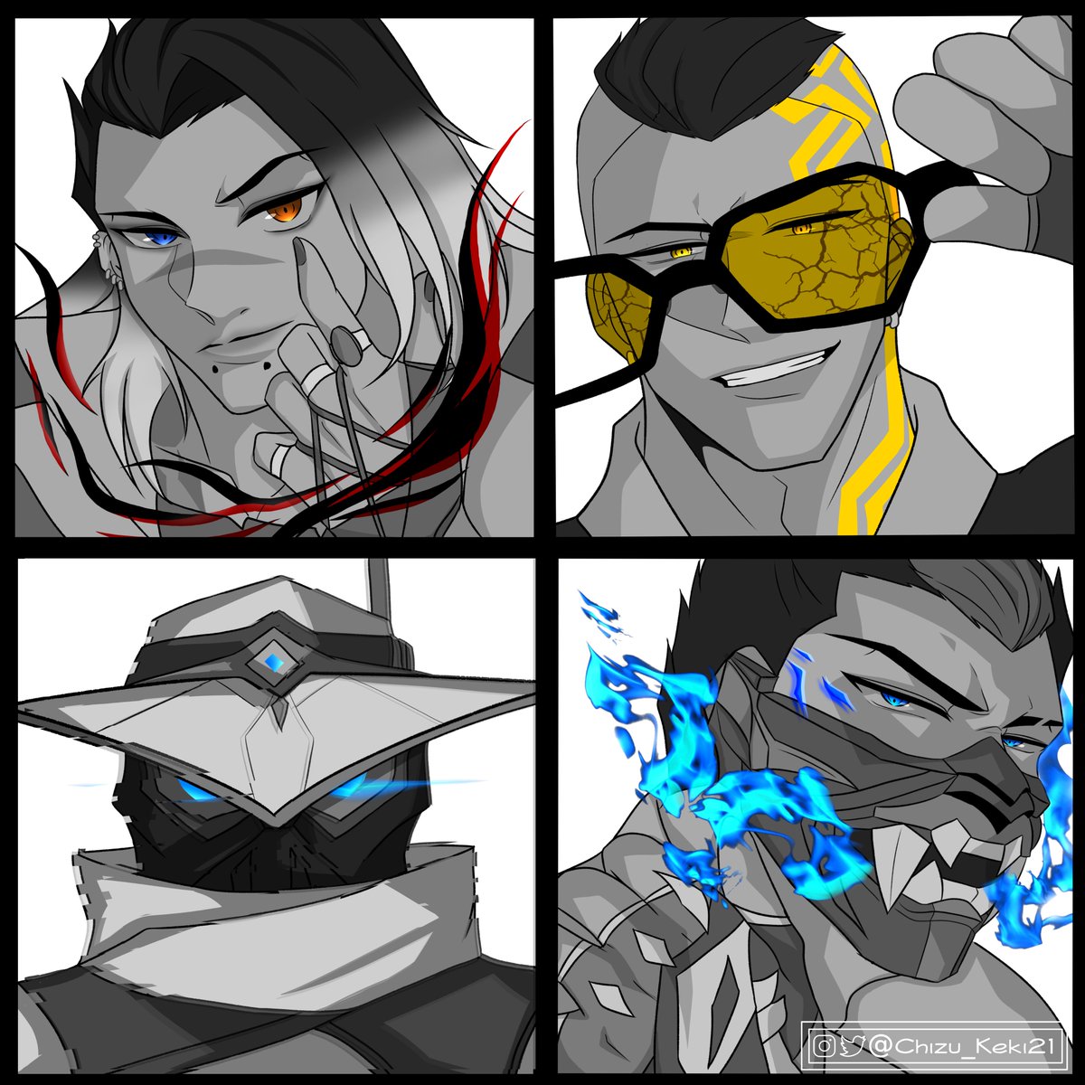 lazy_lonewolf's tweet image. My 4 mains 🐺

#VALORANT #ValorantArt