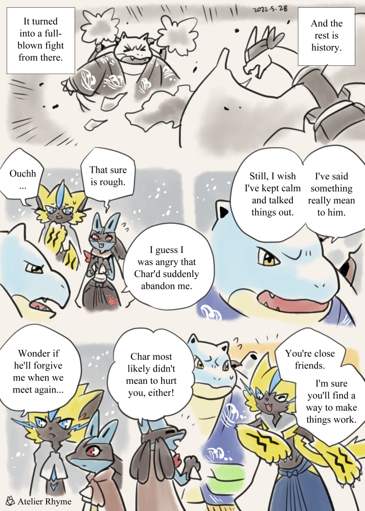 Pokémon Unite / Pokébuki page 12~14. Blastoise & Charizard's fight 💪🔥
🌸日本語あらすじはリプ欄に
https://t.co/30Oiwz30Se 