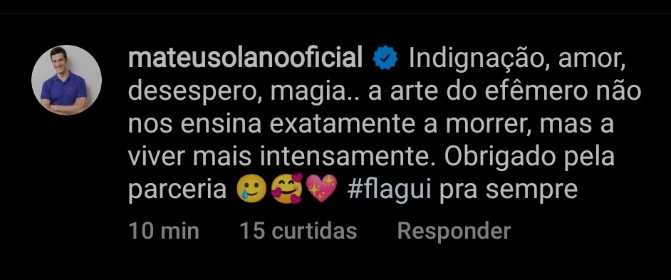 centralflagui's tweet image. a central realmente não sabe como se despedir, mas o mateus deixou uma mensagem que quero ressaltar: #FLAGUI pra sempre! 😭🫀

#QuantoMaisVidaMelhor